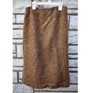 Ann Taylor Loft Wool Herringbone Tweed Skirt Sz.4